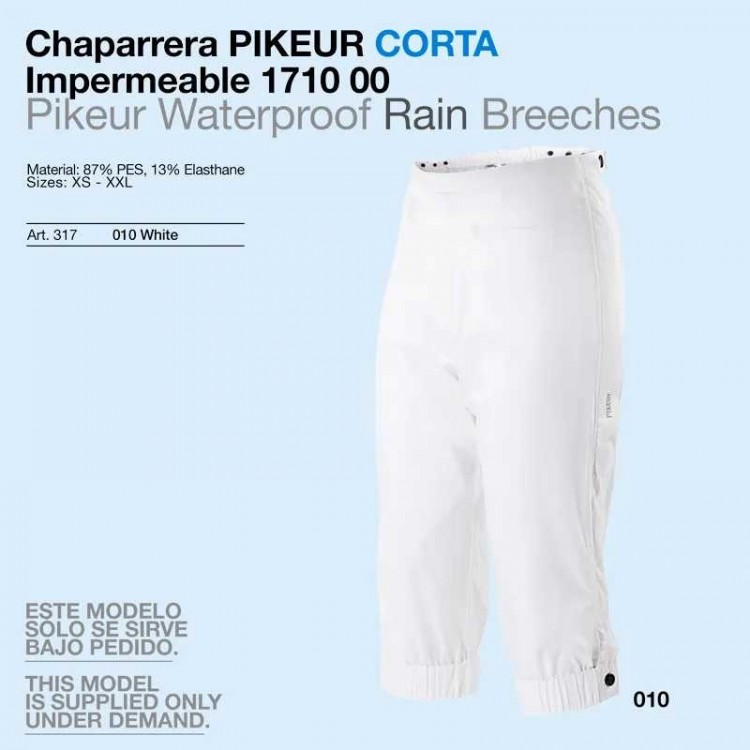 CHAPARRERA PIKEUR CORTA IMPERMEABLE 184000 317 010