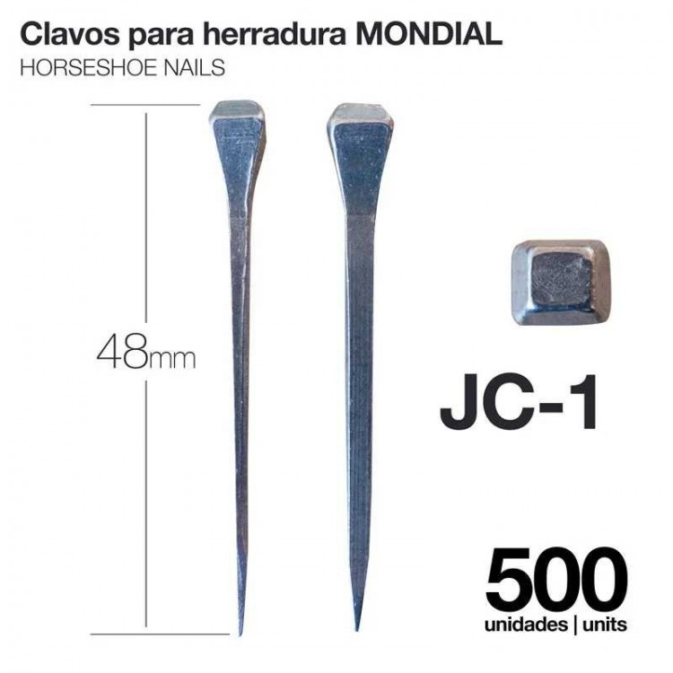 CLAVOS PARA HERRADURA MONDIAL JC-1 500uds