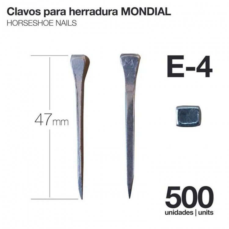 CLAVOS PARA HERRADURA MONDIAL E-4 500uds