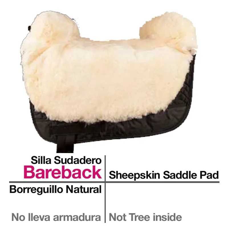 SILLA SUDADERO BAREBACK BORREGUILLO NATURAL