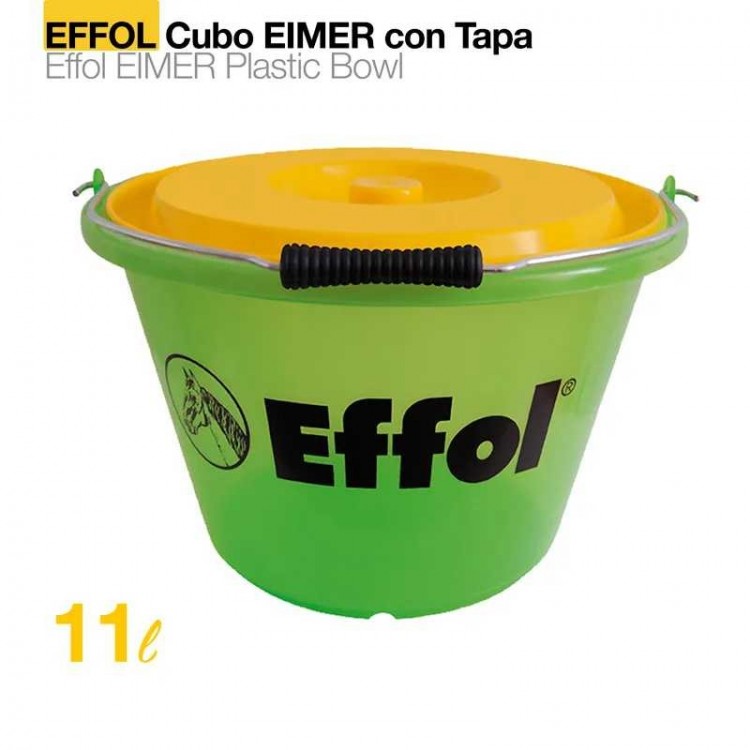 COMEDERO CUBO EFFOL EIMER CON TAPA 17 litros