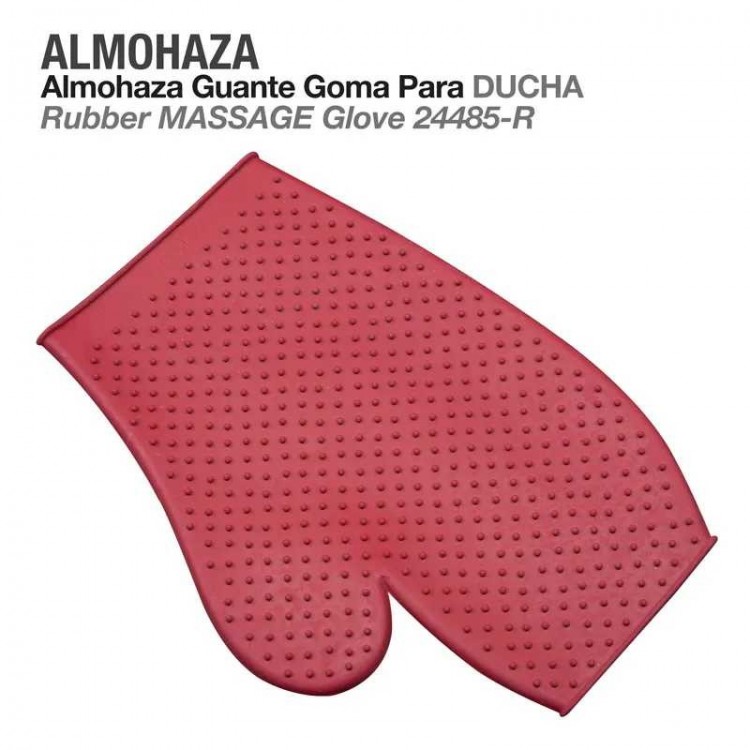 ALMOHAZA GUANTE GOMA DUCHA  24485-R