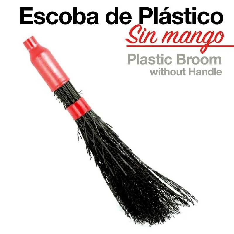 ESCOBA PLÁSTICO SIN MANGO