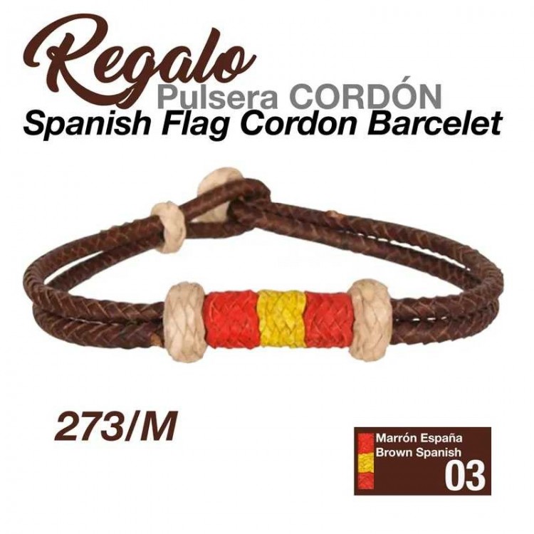 REGALO PULSERA CORDÓN 573M MARRÓN ESPAÑA