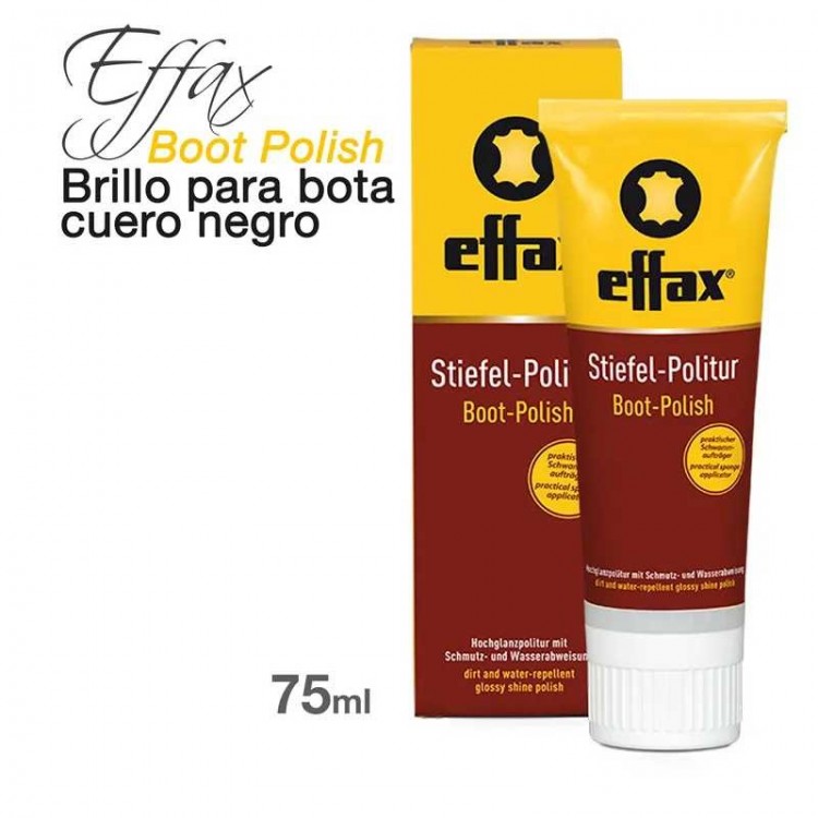 EFFAX BRILLO PARA BOTA CUERO NEGRO BOOT POLISH 75m