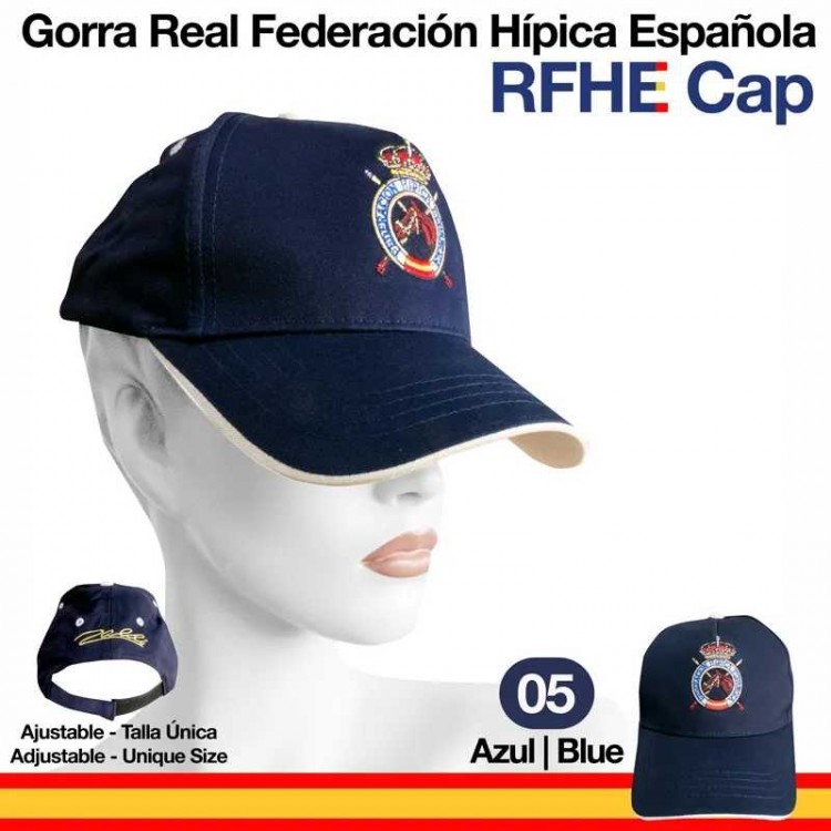 GORRA CAP REAL FEDERACIÓN HÍPICA ESPAÑOLA AZUL