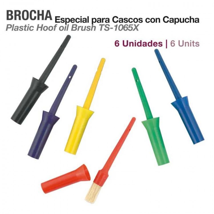 BROCHA PARA CASCO CON CAPUCHA 50024 (6uds)