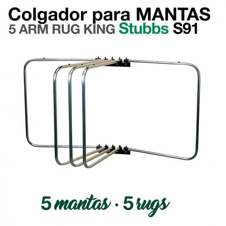 COLGADOR PARA MANTAS STUBBS S91 (5 MANTAS)