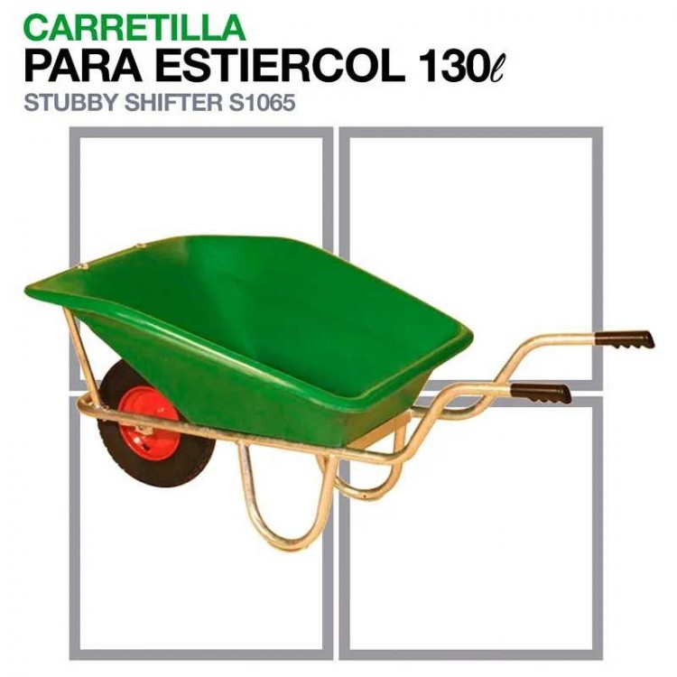 CARRETILLA PARA ESTIERCOL S1065 CAPACIDAD 130L