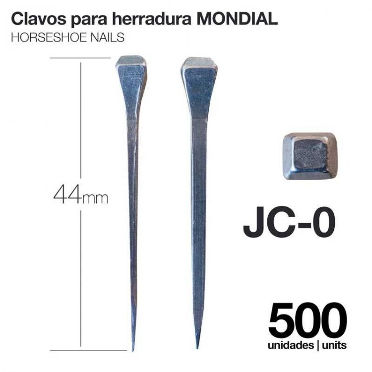 CLAVOS PARA HERRADURA MONDIAL JC-0 500uds