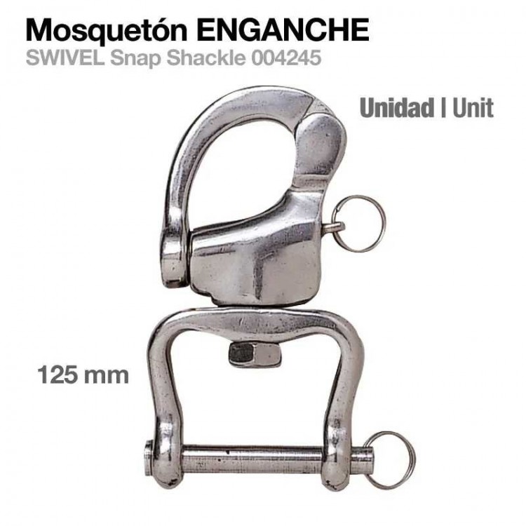 MOSQUETÓN ENGANCHE 004245 125mm UNIDAD