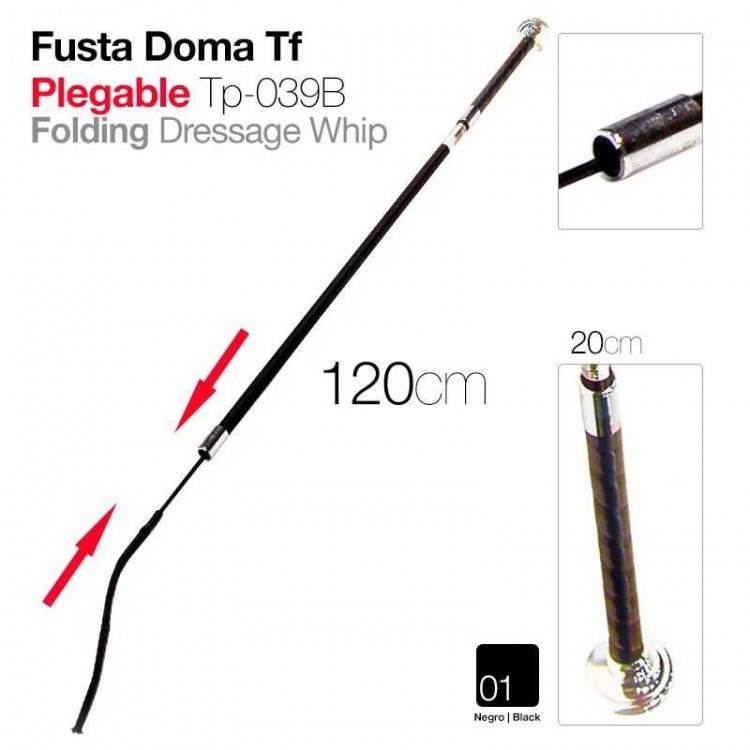 FUSTA DOMA TF PLEGABLE TP-039B NEGRO 120cm