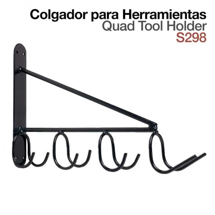 COLGADOR PARA HERRAMIENTAS S298 NEGRO