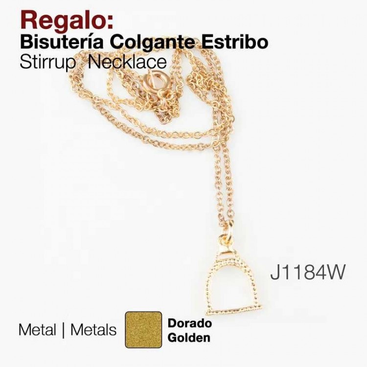 REGALO BISUTERíA COLGANTE ESTRIBO J1184W