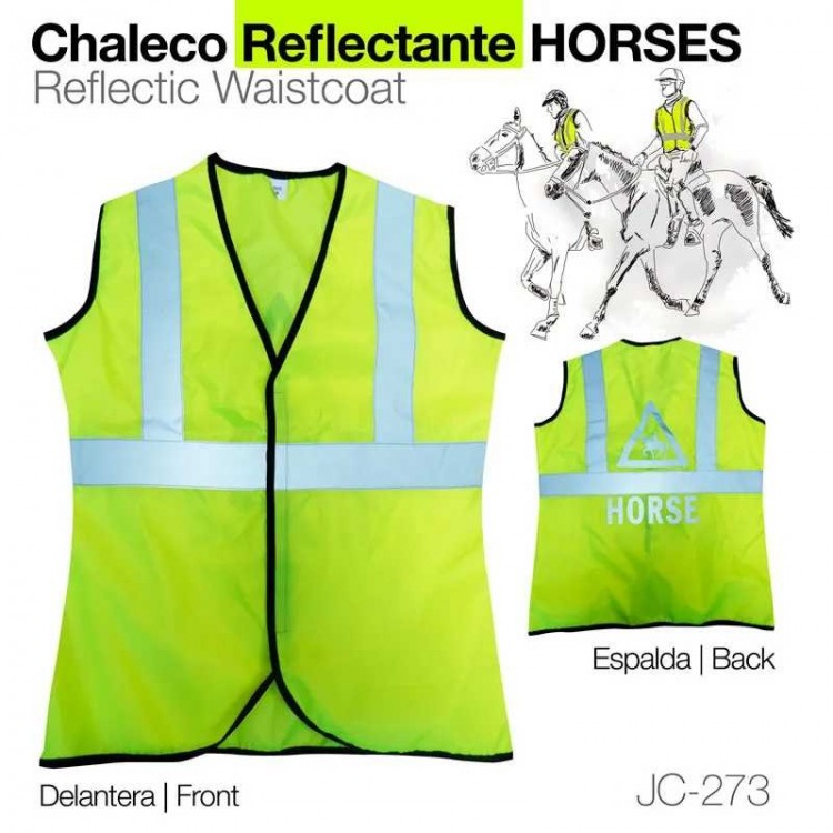 CHALECO REFLECTANTE HORSES JC-273