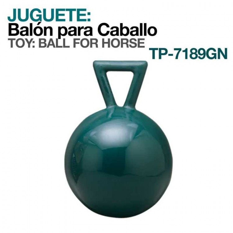 JUGUETE:BALÓN PARA CABALLO TP-7189GN