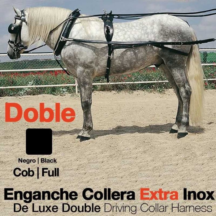 ENGANCHE COLLERA EXTRA INOX DOBLE NEGRO