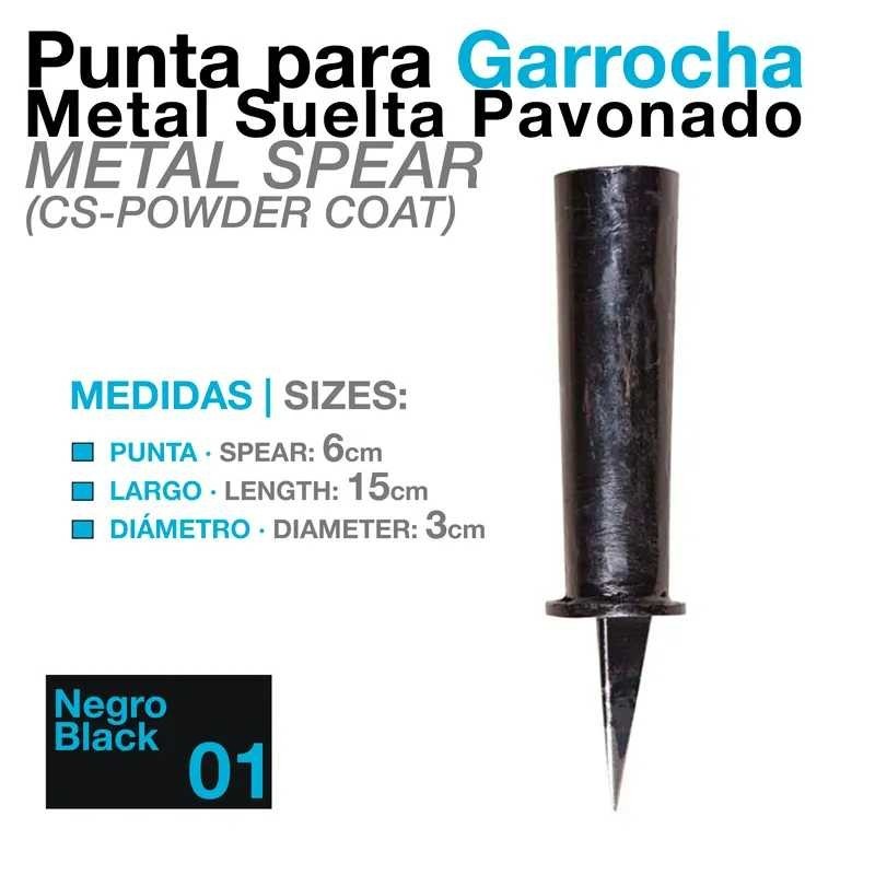 PUNTA PARA GARROCHA METAL SUELTA PAVONADO