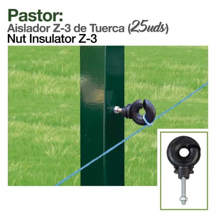 PASTOR: AISLADOR Z-3 DE TUERCA 25uds