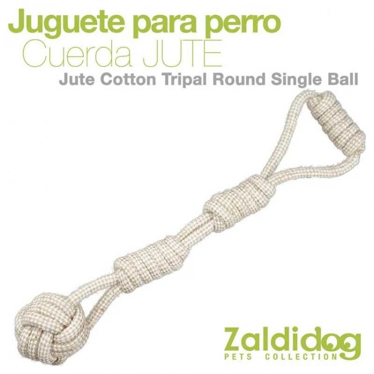 PERRO JUGUETE CUERDA JUTE MLI-1969