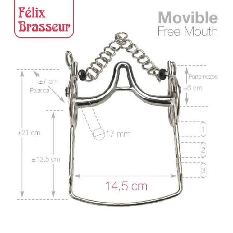 BOCADO FELIX BRASSEUR MOVIBLE 004H15 14.5cm