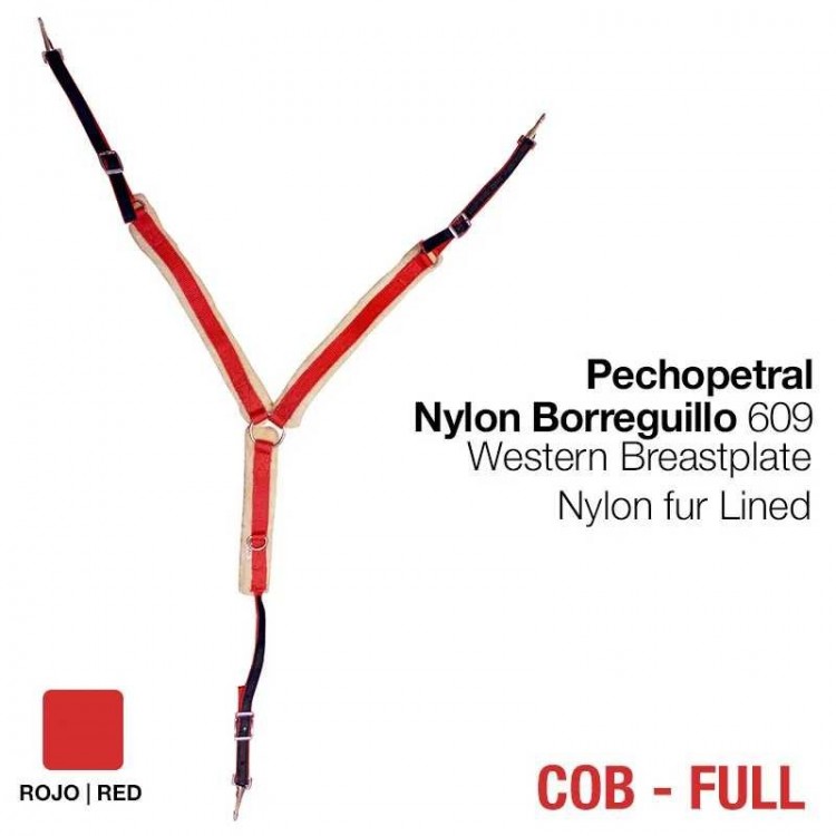 PECHOPETRAL NYLON BORREGUILLO 609 ROJO