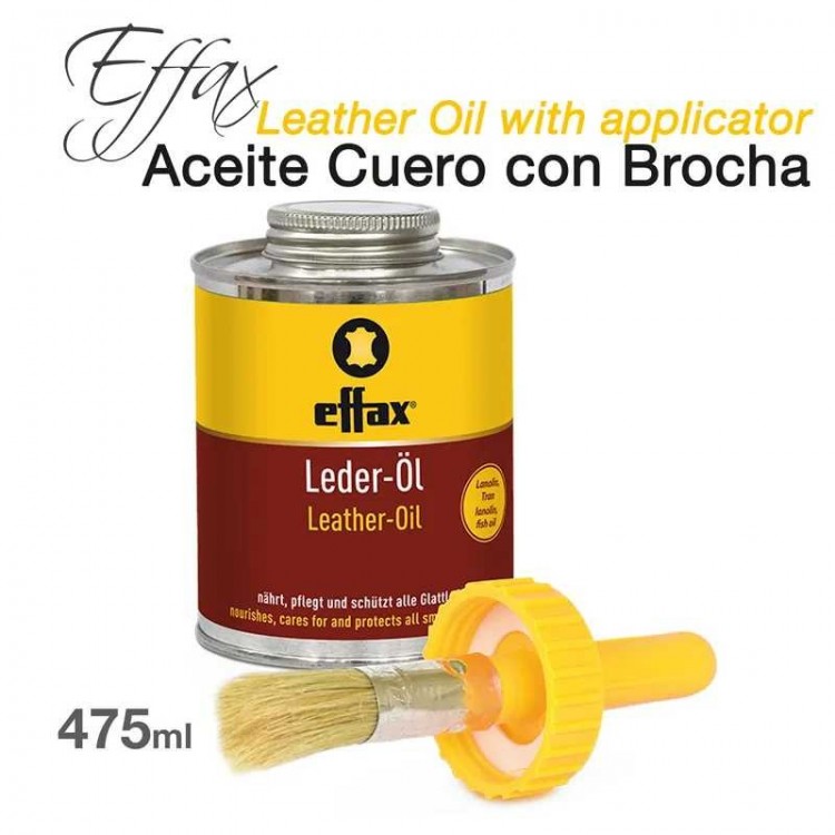 EFFAX ACEITE CUERO LEDEROL CON BROCHA 475ml