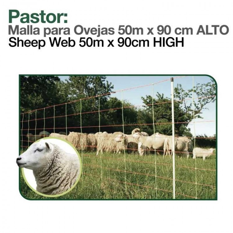 PASTOR: MALLA PARA OVEJAS 50m x 90cm ALTO