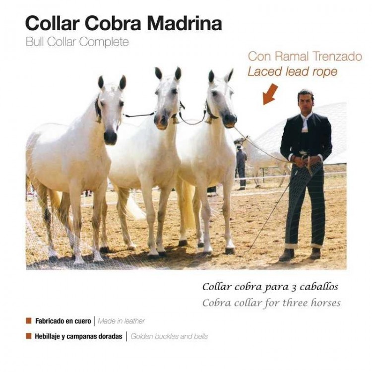 COLLAR COBRA MADRINA CON RAMAL TRENZADO