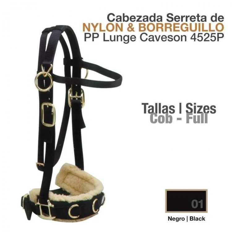 CABEZADA SERRETA DE NYLON & BORREGUILLO 