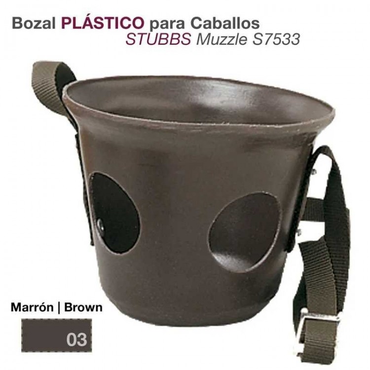 BOZAL PLÁSTICO PARA CABALLO STUBBS S7533