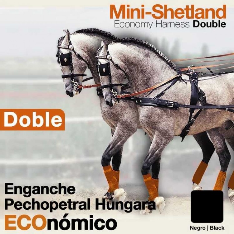 ENGANCHE PECHOPETRAL HÚNGARA DOBLE ECO. MINISHETLAND