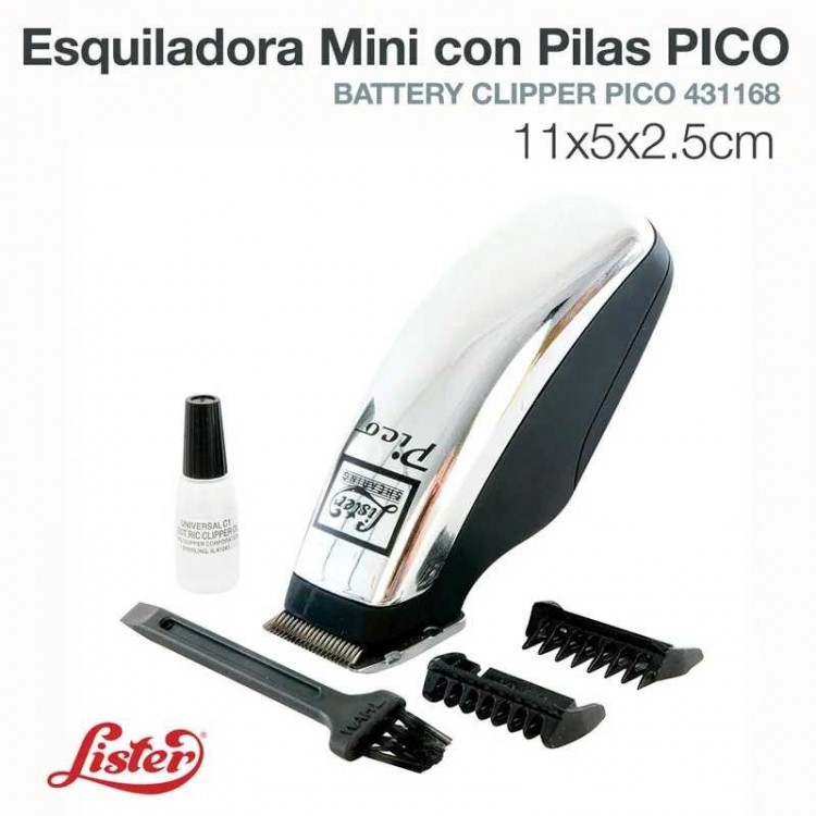 ESQUILADORA MINI CON PILAS PICO 11x5x2.5cm.