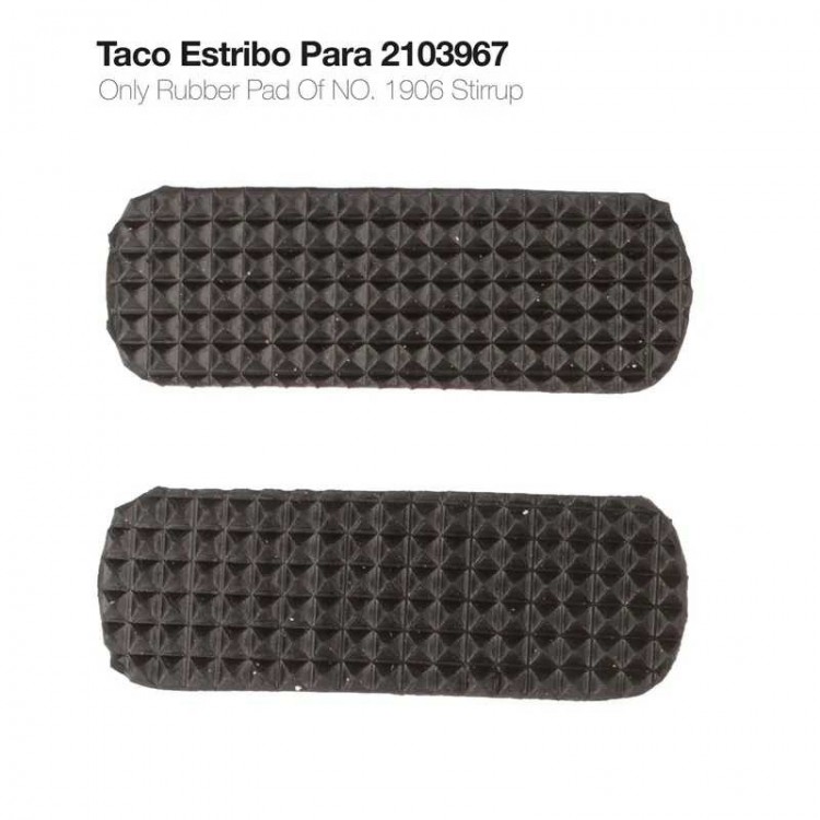 TACO ESTRIBO PARA 2103967 NEGRO PAR