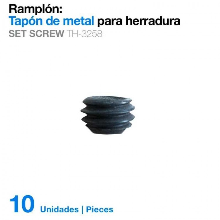 RAMPLÓN TAPÓN METAL PARA HERRADURA TH-3258 10uds