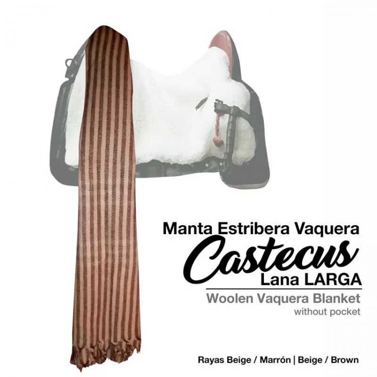 MANTA ESTRIBERA CASTECUS VAQUERA LANA LARGA