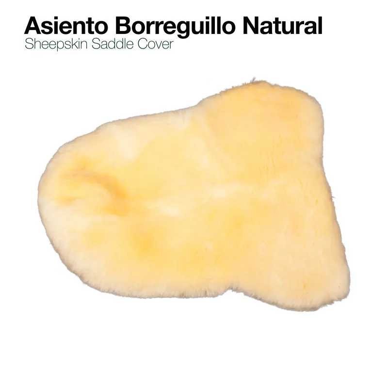 ASIENTO BORREGUILLO NATURAL PARA SILLA INGLESA