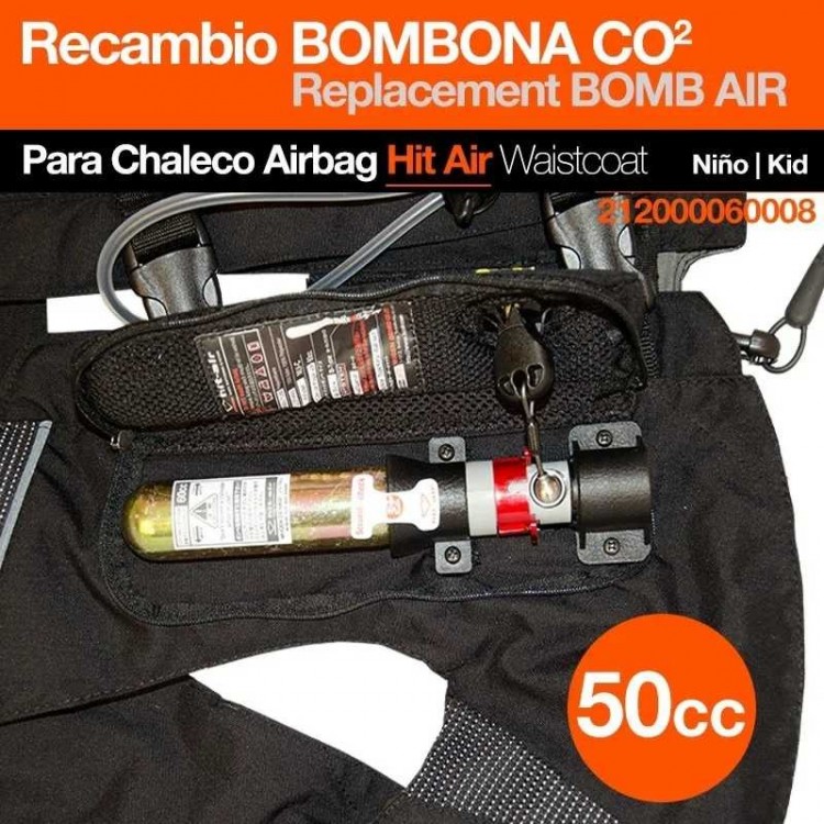 CHALECO AIRBAG HIT AIR BOMBONA 50CC niño SKV y MLV-CS