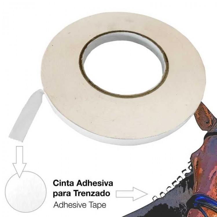 CINTA ADHESIVA PARA TRENZAS BLANCO 12mm x 50m