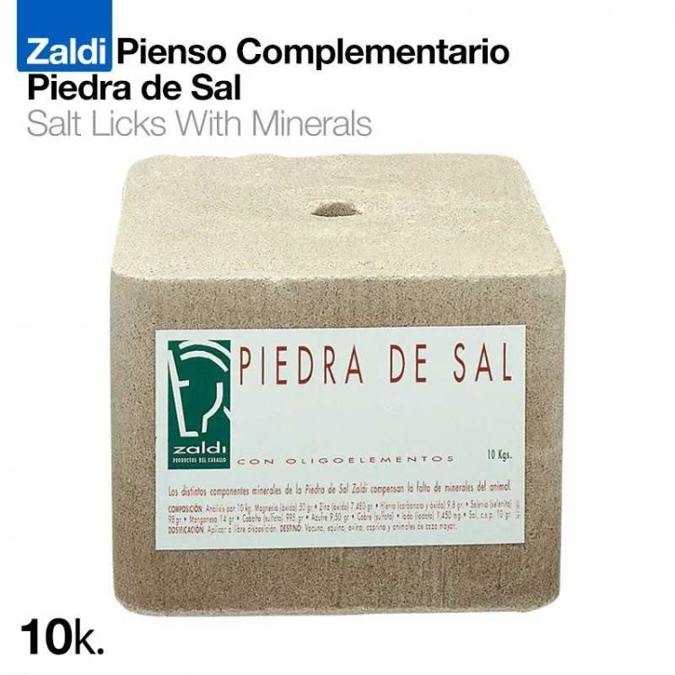 ZALDI PIENSO COMPLEMENTARIO PIEDRA SAL 10kg