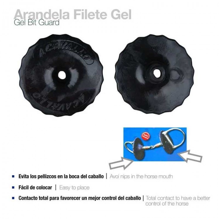 ARANDELA FILETE GEL BIT GUARD AC760 PAR NEGRO