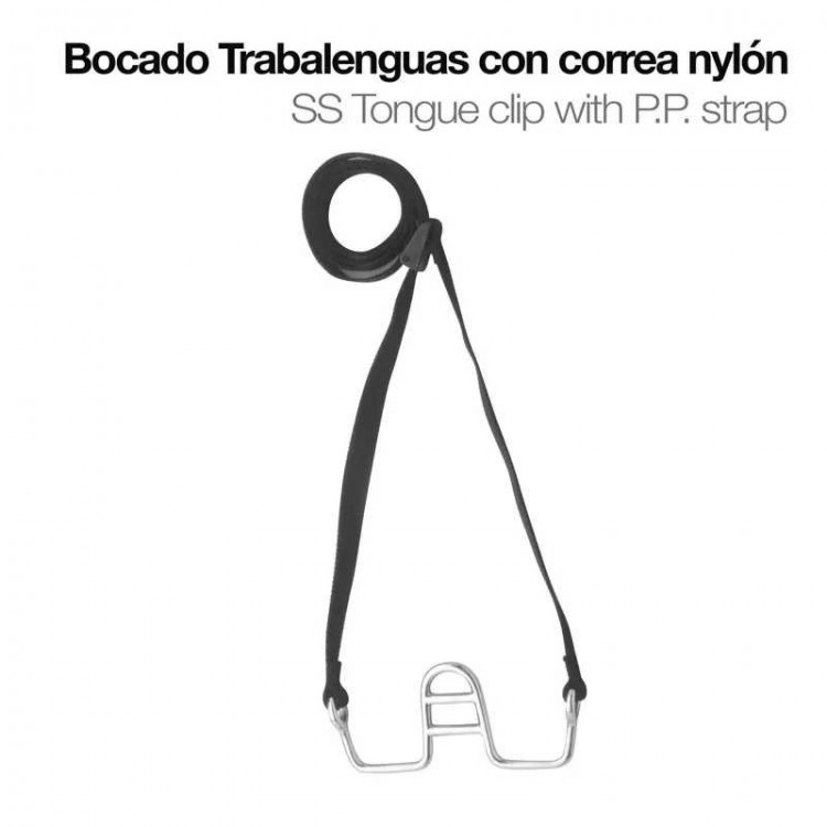 BOCADO TRABALENGUAS CON CORREA NYLON 21414+P