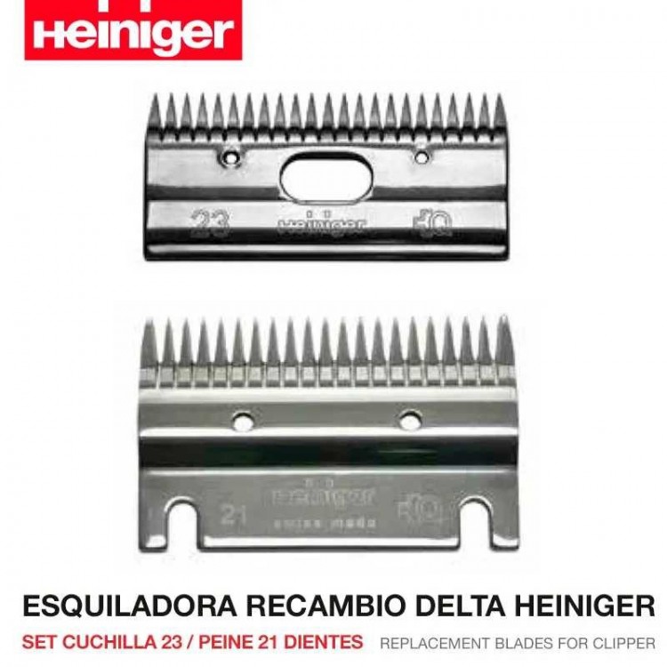 ESQUILADORA RECAMBIO SET CUCHILLA 23  Y PEINE 21 DELTA