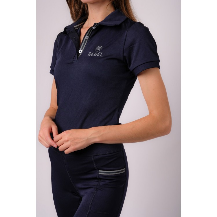 Polo Navy Mujer M/C