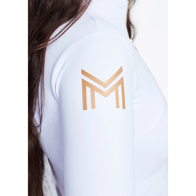 Long Sleeve Base Layer (White/Gold)