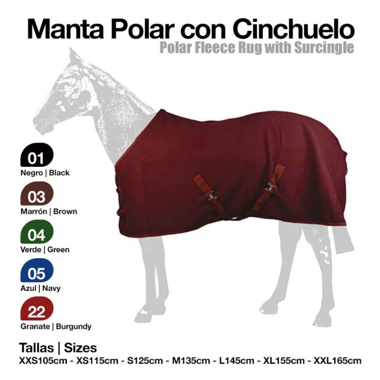 Manta Polar con Cinchuelo