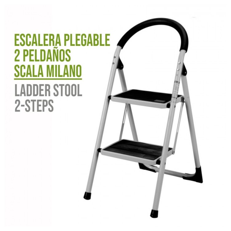 ESCALERA PLEGABLE 2 PELDAÑOS SCALA MILANO