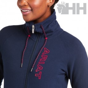 SUDADERA ARIAT TEAM LOGO FULL ZIP MUJER