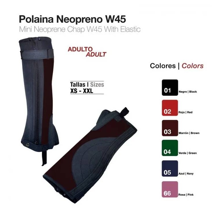 POLAINA NEOPRENO ADULTO W45