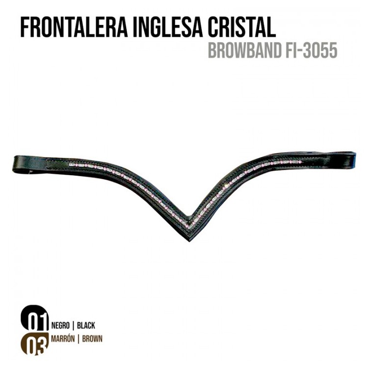 FRONTALERA INGLESA CRISTAL